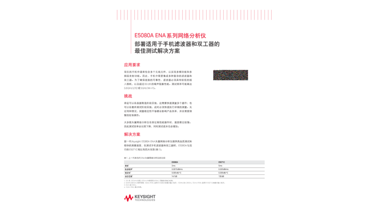 网络分析仪为手机滤波器和双工器部署理想测试方案